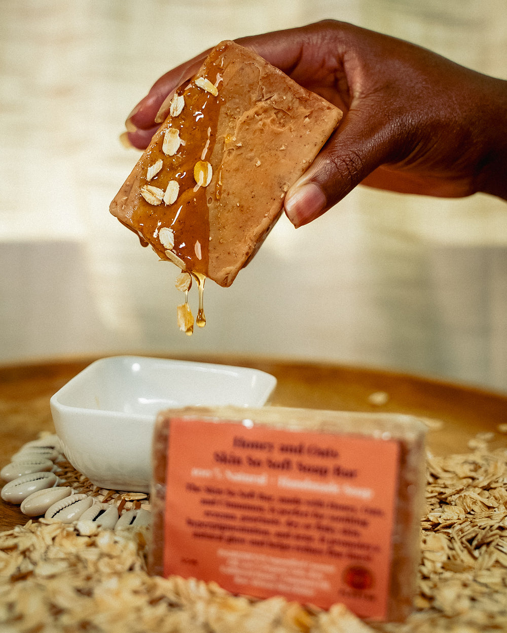 SKIN SO SOFT BAR with Honey and Oats.